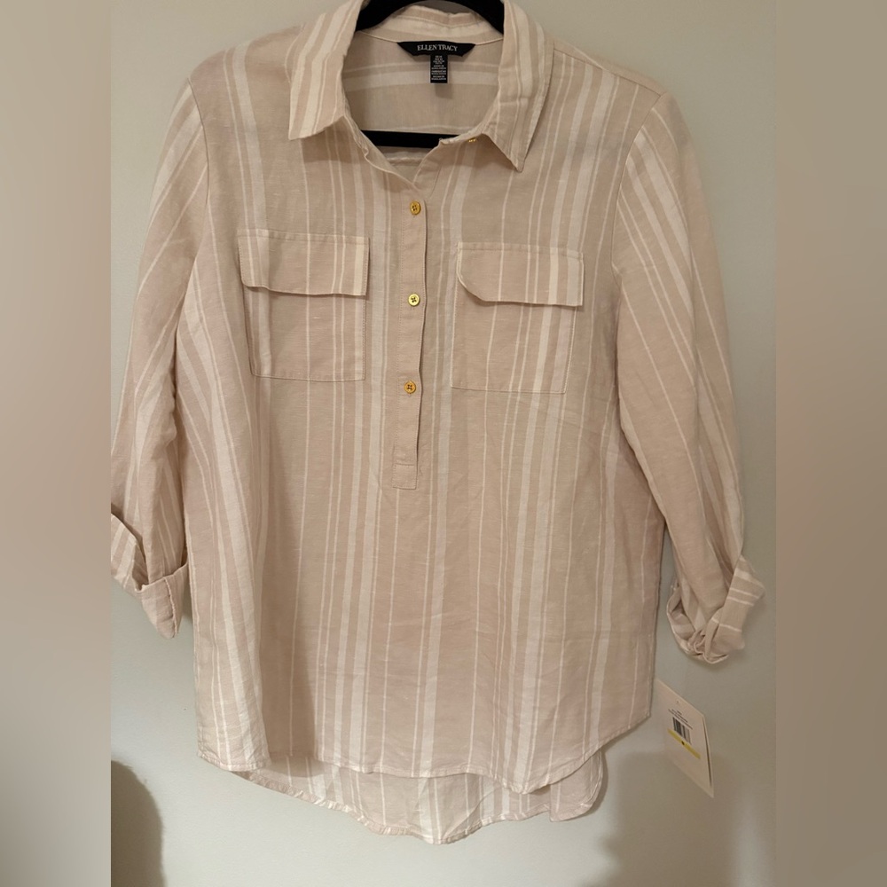 100% Linen Brand New Ellen Tracy